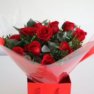 12 Red Rose Bouquet - Forever Love