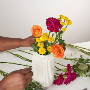 Flower Arranging Virtual and In-Person Workshops - inclusive of flowers