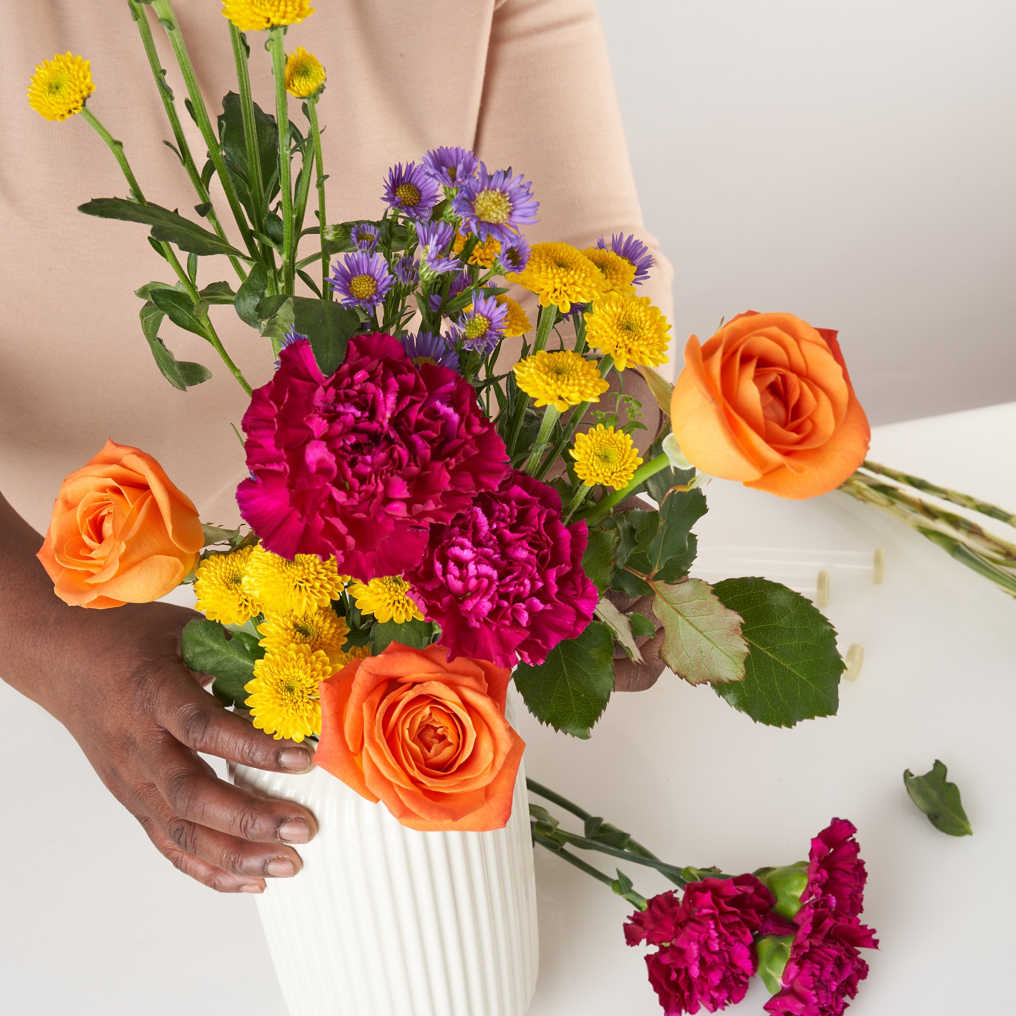 Flower Arranging Virtual and In-Person Workshops - inclusive of flowers