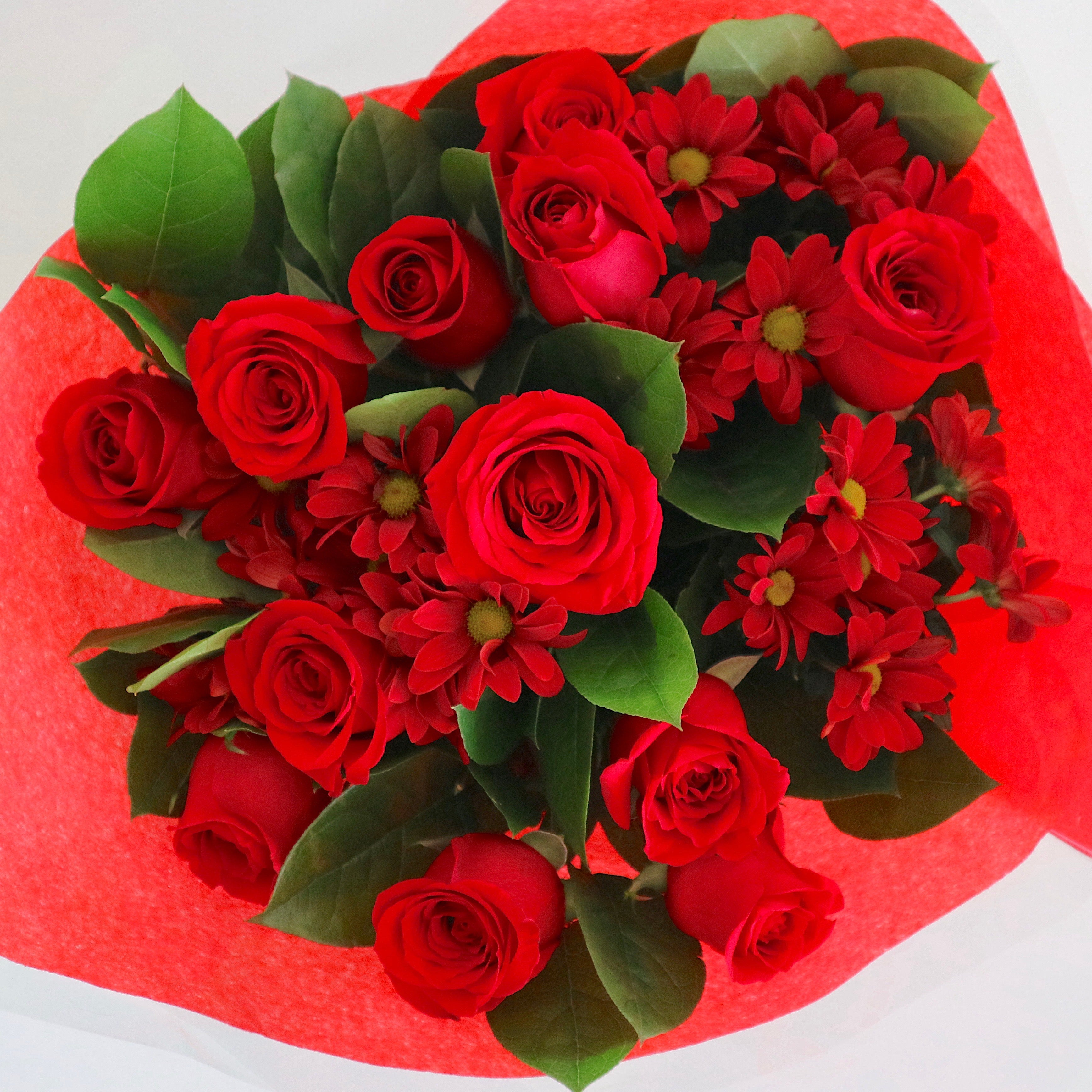 6 Red Rose Bouquet - Sweetheart