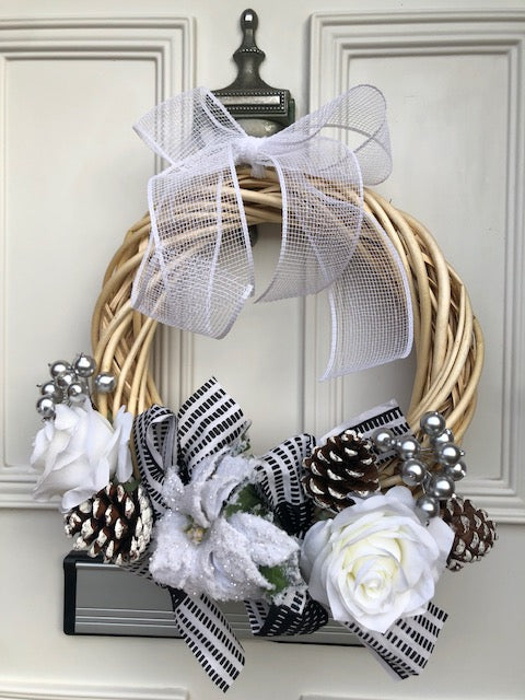 Kente Black and White Wreath was £18 now